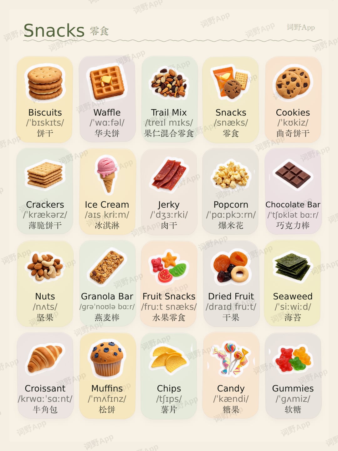 零食 theme card cover