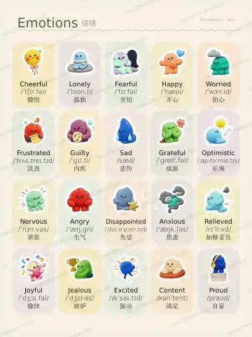 Emotions theme card cover