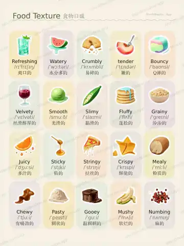 食物口感 theme card cover