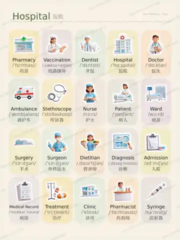 Hospital theme card cover