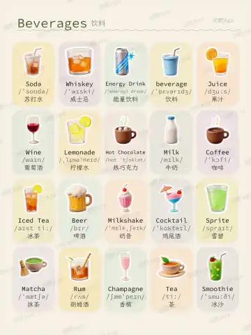 饮料 theme card cover