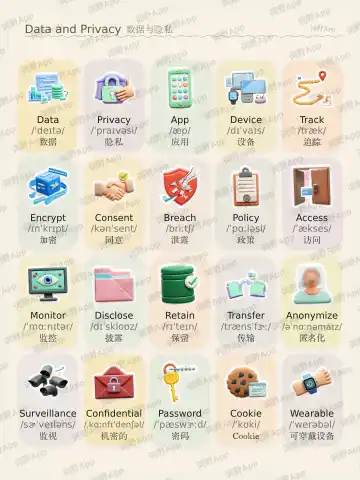 Daten und Privatsphäre theme card cover