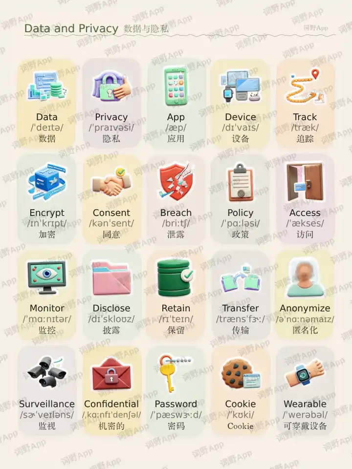 Daten und Privatsphäre 데이터와 개인정보 보호 theme card cover