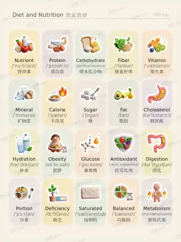 Alimentation et nutrition theme card cover