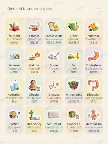 Diet and Nutrition theme card cover