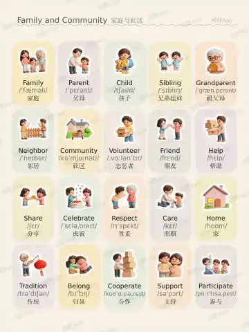 Famille et communauté theme card cover