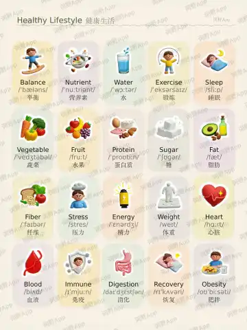 Healthy Lifestyle theme card cover