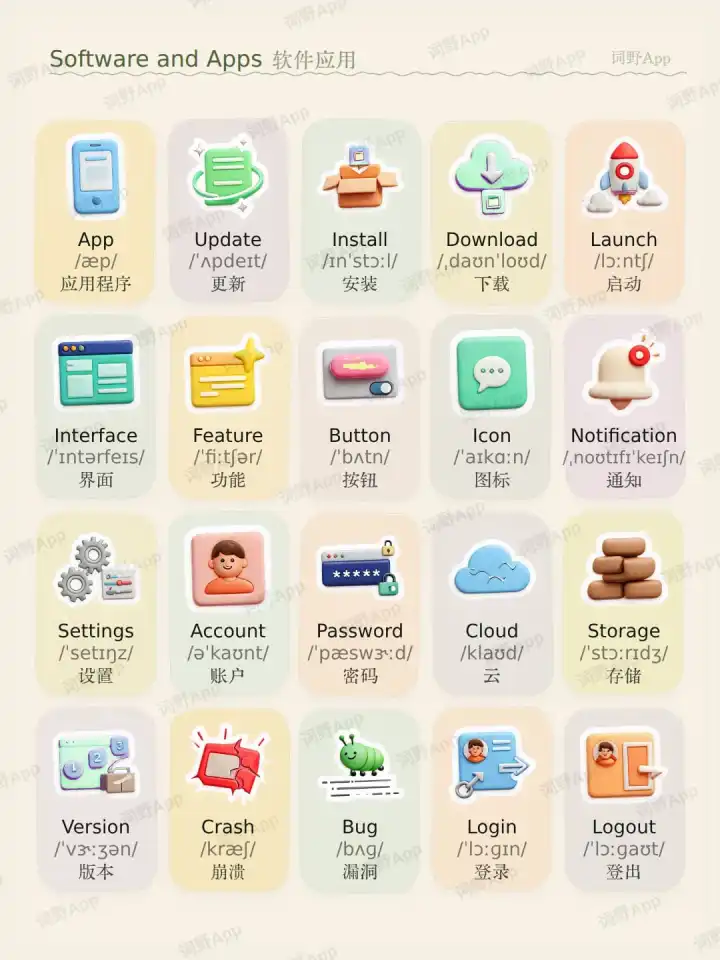 Logiciels et applis Software und Apps theme card cover