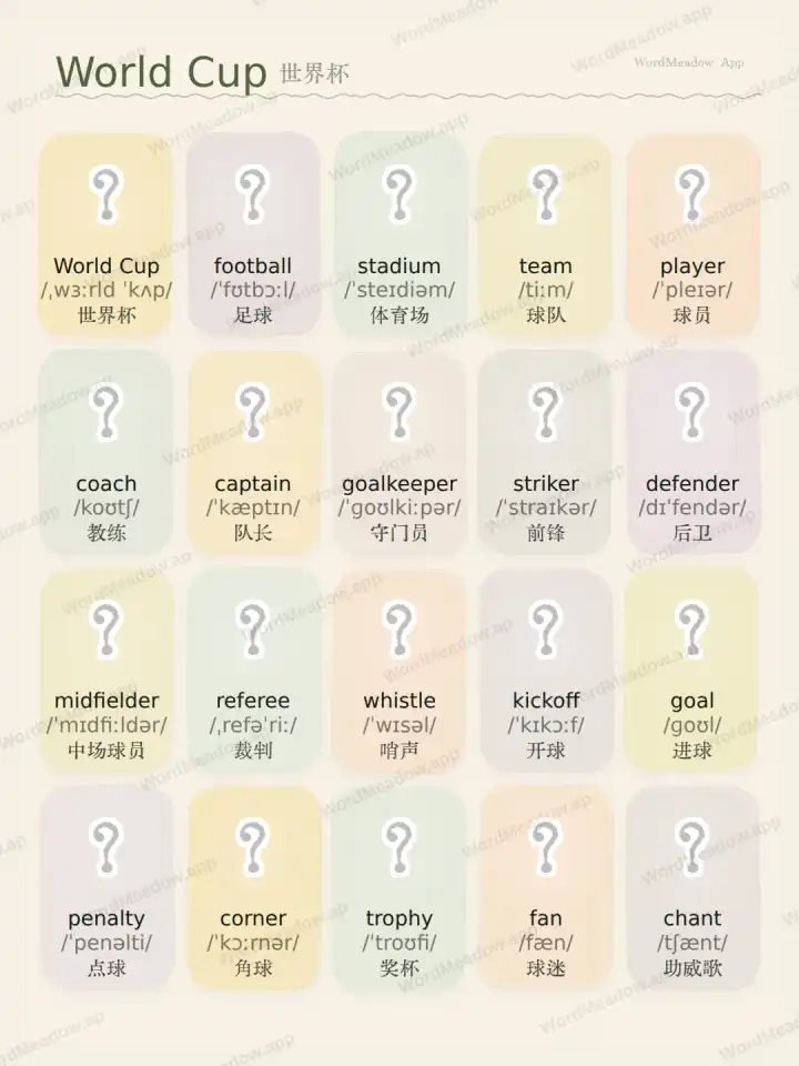 월드컵 विश्व कप theme card cover