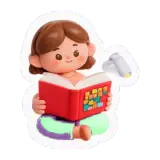 ein Buch lesen किताब पढ़ना