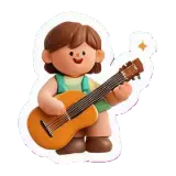 Gitarre spielen गिटार बजाना
