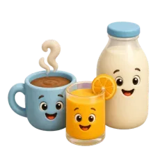 饮料 theme illustration