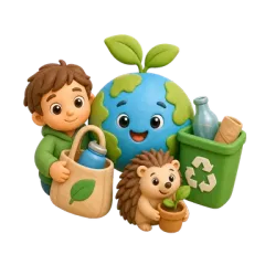 可持续生活 theme illustration